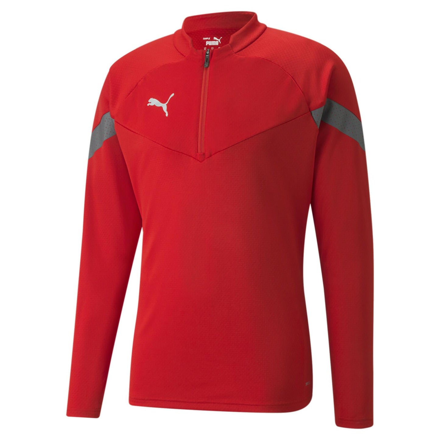 Team final sweat 1/4 zip rouge