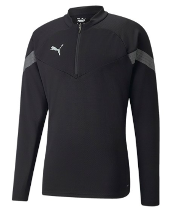 Team final sweat 1/4 zip noir