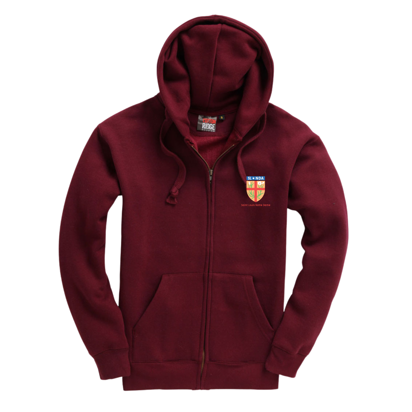Veste Capuche zippé PREMIUM Burgundy