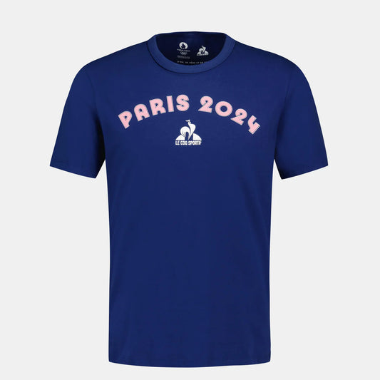 T-shirt PARIS 2024 marine/rose
