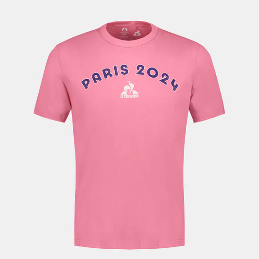 T-shirt PARIS 2024 rose/marine