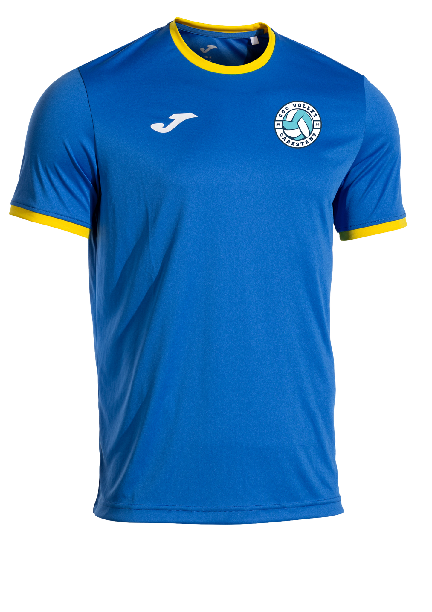 T-SHIRT H MANGA CORTA BLEU ROYAL / JAUNE