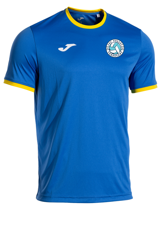 T-SHIRT H MANGA CORTA BLEU ROYAL / JAUNE