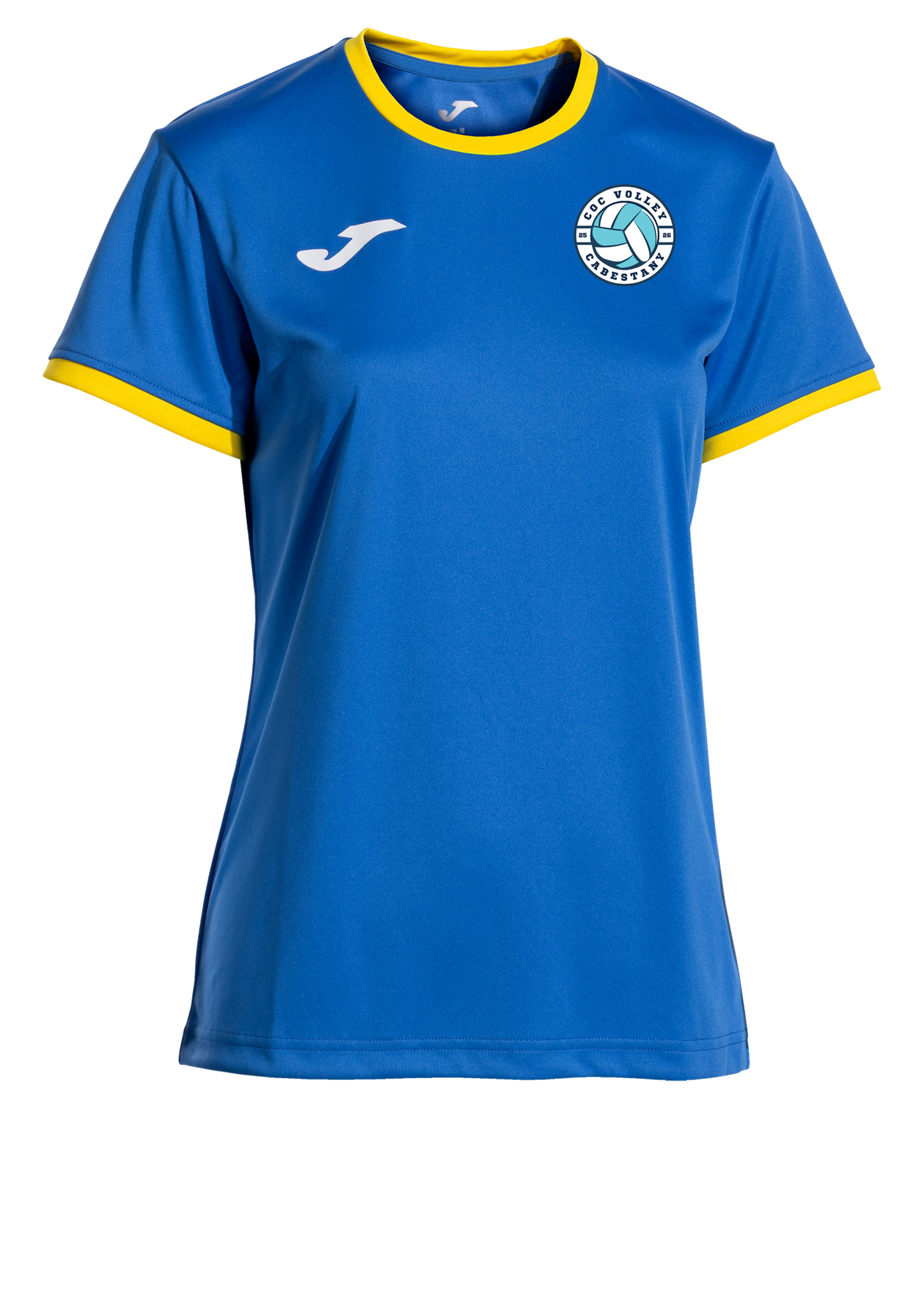 T-SHIRT F MANGA CORTA BLEU ROYAL / JAUNE