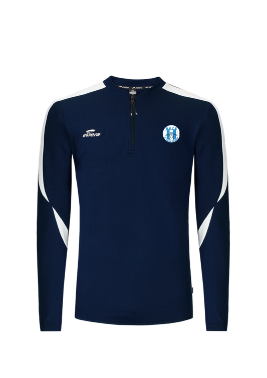 SWEAT COL ZIPPE MARINE