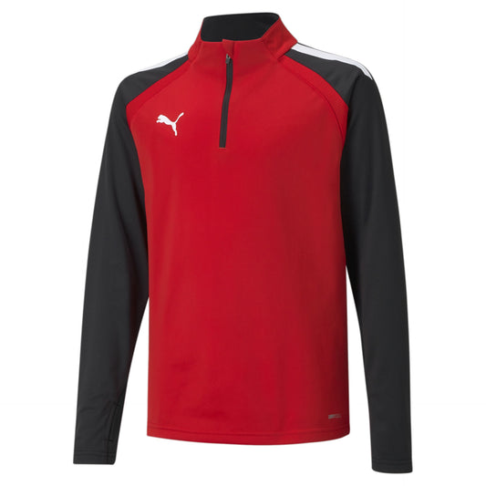 teamLIGA 1/4 Zip Top Jr rouge/noir