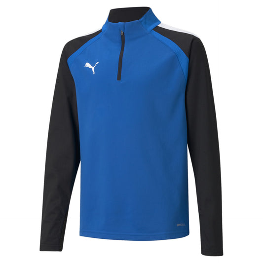 teamLIGA 1/4 Zip Top Jr bleu marine